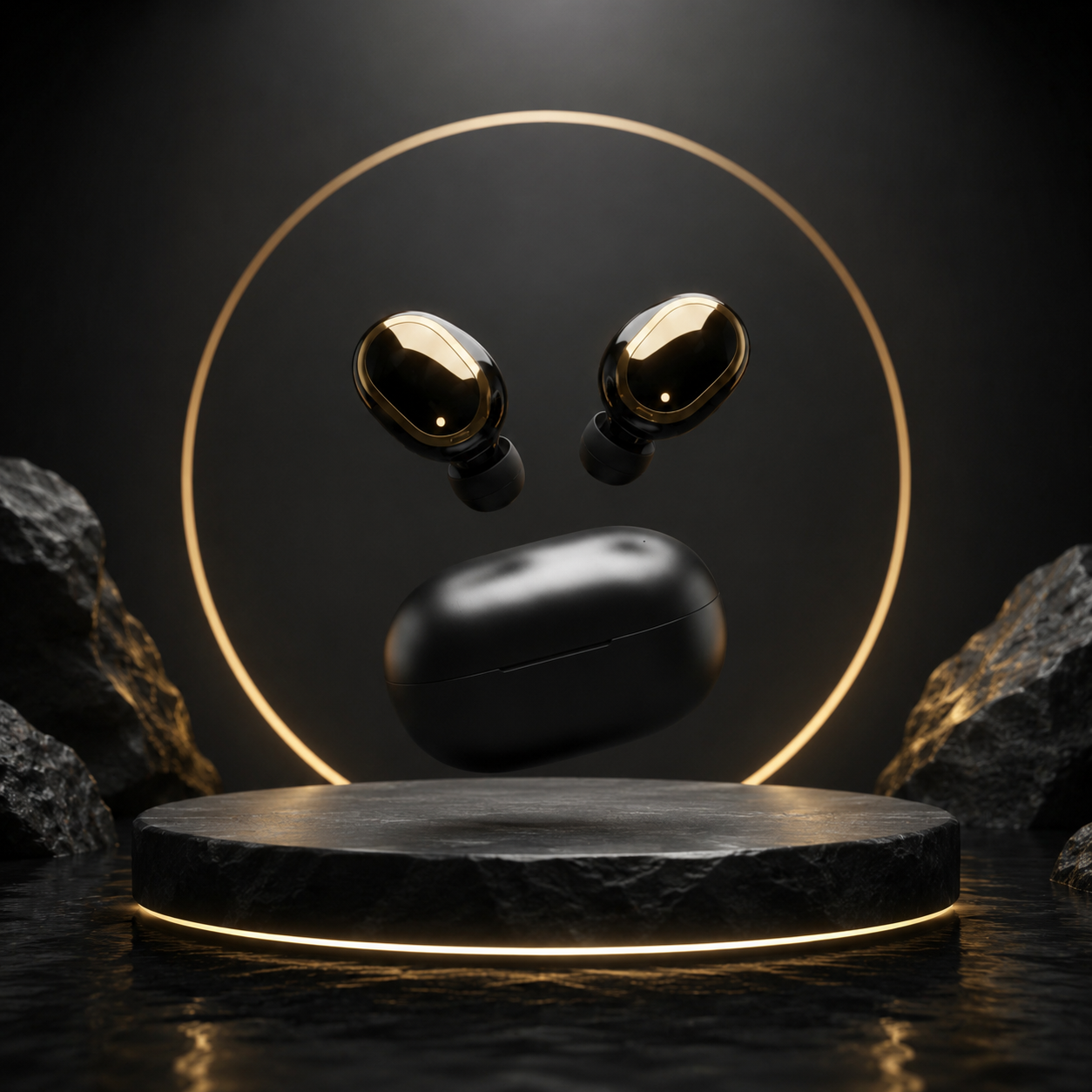Wireless Bluetooth Earbuds – Touch Control, Long Battery Life, Sweatproof TWS Wireless Earbuds – Deep Bass, Secure Fit, Bluetooth 5.3 AirBuds Pro – True Wireless Earbuds with Charging Case