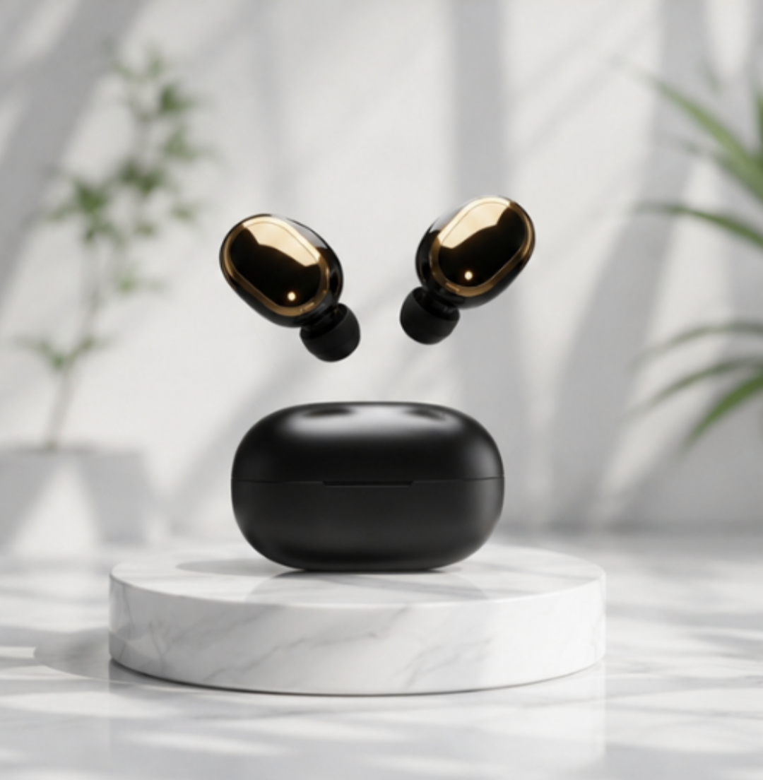 Wireless Bluetooth Earbuds – Touch Control, Long Battery Life, Sweatproof TWS Wireless Earbuds – Deep Bass, Secure Fit, Bluetooth 5.3 AirBuds Pro – True Wireless Earbuds with Charging Case